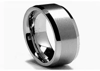 Queenwish Jewelry 8mm White Tungsten Carbide Ring Mens Wedding Band HisHer Bru High Polish Wedding Band Promise For Him And Her C3486948