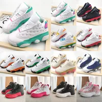Jumpman 13 kids designer Basketball Shoes children 13s Obsidian Del Sol Reverse Toddlers sports Sneakers Bred Hyper Royal Starfish Trainers Size 22-37