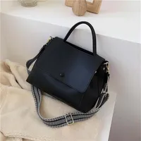 Clutch Bags Fashion Simply PU Leather Crossbody Bag For Women 2021 Winter Solid Color Shoulder Messenger Lady Chain Travel Small H277r