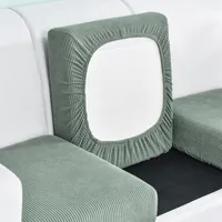 Chair Covers Sofa Seat Cushion Cover Elastic Solid Color Pets Kids Furniture Protector Stretch Washable Removable Slipcover Retail
