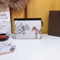 Klassiska skissbrev plånböcker Fashion Elephant Zebra Animal Print Women Coin Purses Business Casual Multi-Card Clutch Bags Brand F202H