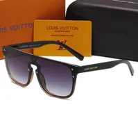 Top Luxe Louis Vuitton Zonnebril LV Polaroid Lens Designer Damesheren Goggle Senior brillen voor dames brillen Frame Vintage Metal Sun Glazen