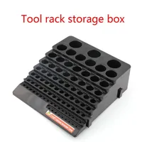 Tool Box Black Drill Bit Storage Milling Cutter Finishing Holder Organizer Case 221128