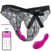 Sex Toy Massager Bluetooth Vibrating Panties Toys for Couples Invisible Quiet Panty Vibrator G-spot Clitoral Stimulator Dildo Adult