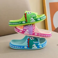 Slipper Cute Summer Kids Slippers Dinosaur Children Baby Home Waterproof Breathable Nonslip Boys Girls Beach Shoe 221125