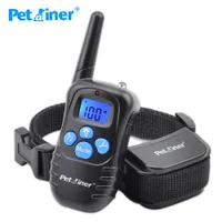 Dog Training Obedience Petrainer 998DRB1 300M Remote Electric Dog Collar Shock Vibration Rechargeable Rainproof Dog Training Collar With LCD Display 221125