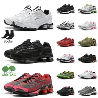 Classic Triple Black Shox TL Sport Running Shoes With Tag Socks Shoxs Ride 2 Cool Grey White Rose Pink Speed Red Medium Olive Green Offs Women Mens Trainers Sneakers