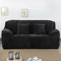 Chair Covers Thicken Plush Elastic Slipcovers For Living Room Modern Sectional Corner Sofa Couch Cover Protector 1PC