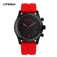 Sinobi Sports Worist's Wrist Watches Casula Gen￨ve Quartz Regardez la mode de silicone douce couleurs de mode pas cher Reloj Mujer2762