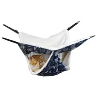Cat Beds & Furniture Pets hammock cage cats hammock linen breathable pet basket swing