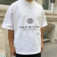 CB T 셔츠 Cole Buxton 티셔츠 남성 여성 Cole Buxton T 셔츠 100% 면화 고품질 탑 티 210719