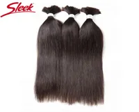 human hair bulks Sleek 30 Inch Human Hair Bundles Straight Bulk For Braiding No Weft Crochet Braids Single Brazilian6880347