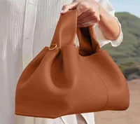 Luxe nummer neuf cowhide lederen schoudertas voor dames handtassen messenger s ontwerper dame dumplings sac main femme6418695