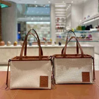 Designer Bags Woman's Handbag Loew's Buys Women's Bag Cushion Canvas Jacquard Shopping Portable Tote High Sense Luxury Handbag Leisure Bags