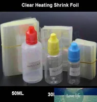 Пленка с тепловой термоусадочной трубкой прозрачная пленка из ПВХ для 5 мл 10 мл 15 мл 20 мл 30 мл 50 мл пластиковой бутылки E