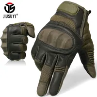 Five Fingers Gloves Touch Screen Tactical Gloves Army Military Airsoft Shooting Paintball Work PU Leather Full Finger Glove Protect Gear Men Mittens 221128
