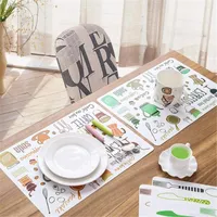 Table Mats Simple Cartoon Placemat Protective Mat Pad Heat Resistant Bowls Coffee Cups Household Ornaments Tableware