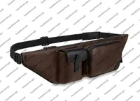 M45337 CHRISTOPHER Men BUMBAG Classic Canvas Designer Belt Bag Crossbody Genunie Cowhide Leather Men Shoulder bags Waist Bag Purs7371508