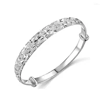 Bangle Simple 925 Sterling Silver Fashion All-star Ladies Bracelet Jewelry Non-fading Wholesale Birthday Gifts