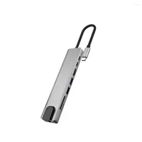 In 1 USB Hub Device RJ45 Cards Reading Connecting Accessory Cellphone Laptops Accessories Multi-slot 3.0 Converter