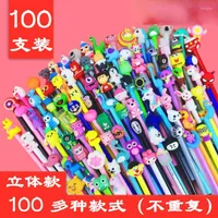 40-150Pcs Set Kawaii Cartoon0.38 0.5mm Gel PenSet Student Signature Creative Stationery Office School Supplies Gifts Pen