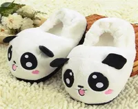 1Pair Cute Funny Panda Eyes Women Slippers Lovely Cartoon Indoor Home Soft Shoes New One Size Y2010266368117