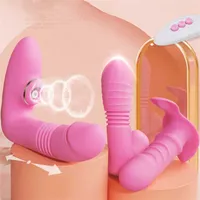 Sex Toy Massager Automatic Telescopic Sucking Vibrator Wireless Control G-spot Clitoral Stimulate Vagina Heating Dildo Toys for Women Aldult
