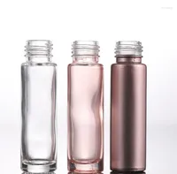 Эфирное масло для хранения эфирного масла Используйте розовый ролик на ролике с хрустальным шариком драгоценного камня и крышкой розового золота/оптом