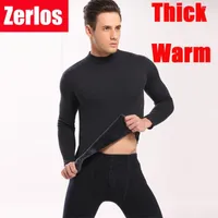 Men's Sleepwear 2022 Thermal Underwear Mens Long Johns Men Autumn Winter Shirt Pants 2 Piece Set Warm Thick Plus Velvet Size M-XXXL