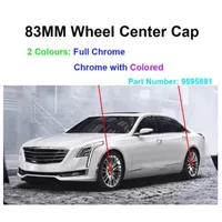 50st 83mm 3,25 "Wheel Covers Chrome Colored Car Center Hub Cap Cover Emblem Badge Logo Wheel Rims 9595891