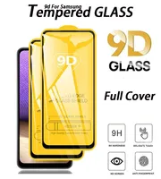 Anti-scratch 9D Screen Protector for Samsung Galaxy S21 S21 FE A13 A23 A33 A53 A73 A12 A22 A32 A42 A52 4G 5G Easy Install film Full Glue Tempered Glass