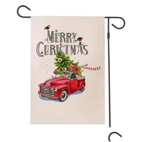 Banner Flags Xmas Car Series Banner Flag Double Side Printed Happy Merry Christmas Letters Garden Flags Of Yard Party Festival Suppl Dhqpk