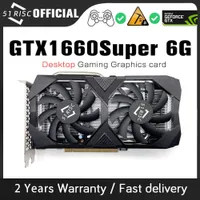 Sheli 51RISC GTX1660SUPER 6 GB Video Gaming Scheda GTX1660 6 GB Schede grafiche GPU Desktop Computer Gaming 1660Ti 6G Placa de video