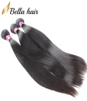 Brazilian Virign Hair Peruvian Indian Malaysian European Cambodian Straight Weaves Human Hair Weft Extensions 3Pcs Bundles Bella H7183254