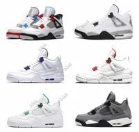 2021 Sail 4 4s Mens Basketball Shoes Black Cat White Cement What The Splatter Cactus Jack gray Men Women Sports Sneakers