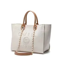 Classic luxury women's evening bag Ch Brand Canvas Fashion beach handbag Designer backpack large capacity small bag shopping hand