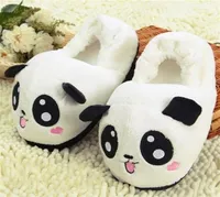 1Pair Cute Funny Panda Eyes Women Slippers Lovely Cartoon Indoor Home Soft Shoes New One Size Y2010261024166