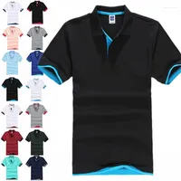 Men's Polos Brand Polo Shirt Men Summer Desiger Pure Cotton Short Sleeve Business Casual Breathable Plus Size 3XL