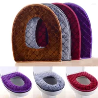 Toilet Seat Covers 1PC Warmer Mat Breathable Cover Plush Soft Pad Cushion Bathroom Accessories Universal