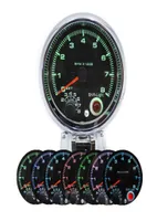 Universal 375039039 Car Tacho Rev Counter Gauge Tachometer W 7 sieben Farben LED RPM Light2478523