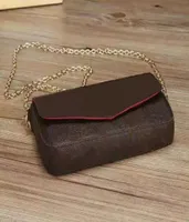 Designernew Presbyopia Wallet Fashion Chain Chain Thone Bag Mini Wallet Felicie Lady Messenger Bag Designer embreagem 612763757953