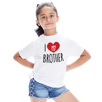 나는 내 여동생/형제 T 셔츠 어린이 형제 자매 복장 보물 티셔츠 짧은 소매 여름 ins 패션 라운드 목 티셔츠 여자와 소년