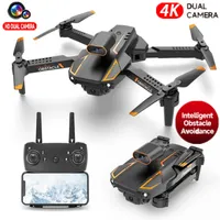 Electric RC Aircraft S91 4K Drone Professional Obstacle Avoidance Dual Camera Foldable RC Quadcopter Dron FPV 5G WIFI Remote Control Helicopter Toy 221128