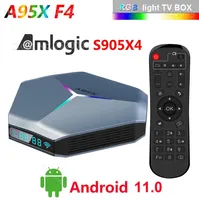 A95X F4 Android 11 TV Box Amlogic S905X4 Quad Core 4G 32G 24G 5G WiFi Bluetooth 8K RGB Light Smart TVbox1095908