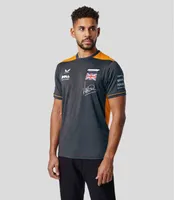 T-shirt maschile 2022 McLaren Team F1 Maglietta Jersey Formula 1 Corse da corsa Summer Fashion Harajuku e Women's Short ShortS VWTZ