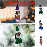 Christmas Decorations 8cm Snoop On A Stoop Elf Doll Acrylic Pendants Xmas Tree Decor For Home Merry Party Supplies Happy Year 221128