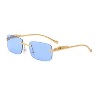 Sunglasses for Men Woman Designer Fashion Trend Anti-Ultraviolet Eyewear Frame Carti Sun Glasses Uv400 Driving Rimless Eyeglasses Lunettes De Soleil With Box