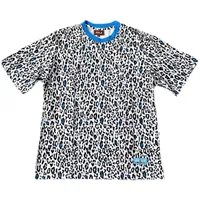 Tees Leopard Print Round Neck Half Sleeves Cotton Casual Summer Short Sleeves
