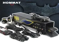 Hommat Weels 164 Scale Wheel Track Batman Batmobile Model Car Alloy Diecasts Brinquedos de veículos de brinquedo para crianças LJ2009304014163
