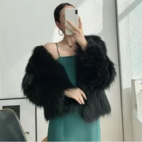 Women's Fur 2022 Autumn Long Winter Coat Woman Faux Women Warm Ladies Teddy Jacket Female Plush Plus Size Outwear